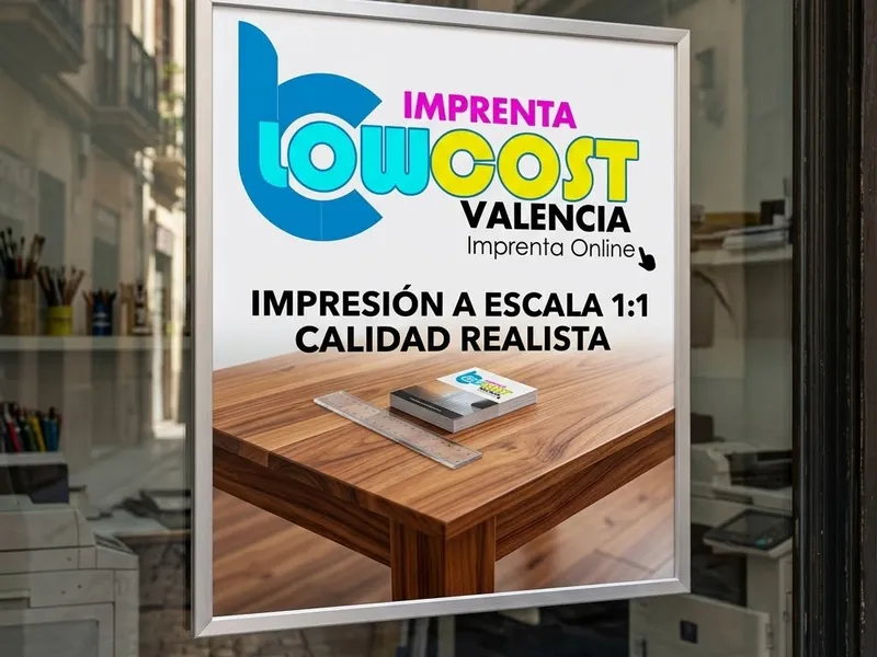 Cartel en escaparate
